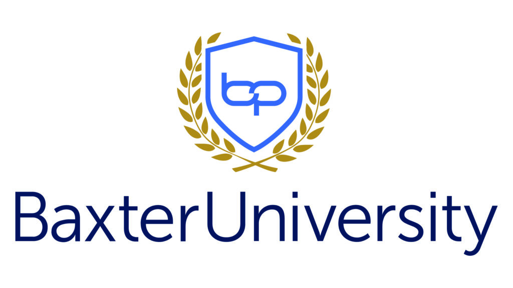 Baxter University certification logo for service supply chain training
