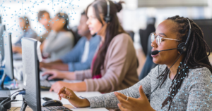 plannning as a service reps taking phone calls to help customers