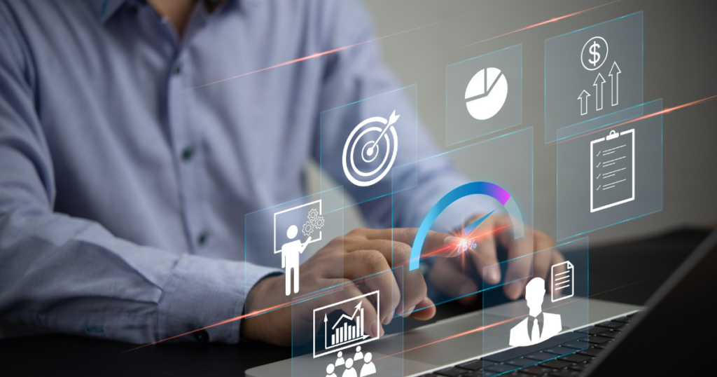 person using software to improve their service parts planning